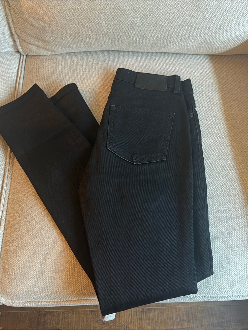 Naked & Famous Denim Black Skinny Jeans - Slim Fit